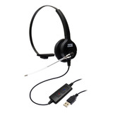 Headset Usb Voip C/ Tubo De Voz Mod. Dh-80t - Zox