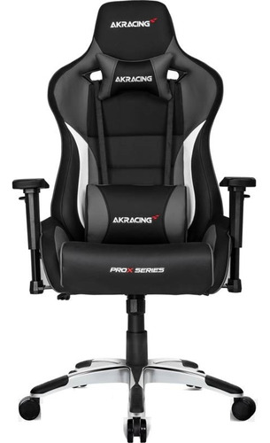 Silla Gamer Akracing Pro X Ak-prox Ergonómica - Negro Y Gris