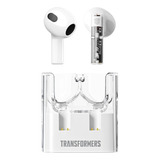 Audífonos In-ear Gamer Inalámbricos Transformers Bluetooth Tf-t08 Tf-t08 Blanco Con Luz Led