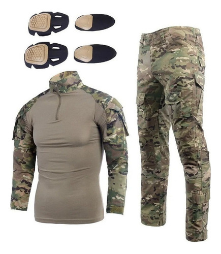 Traje De Entrenamiento Táctico Militar +equipo De Protección