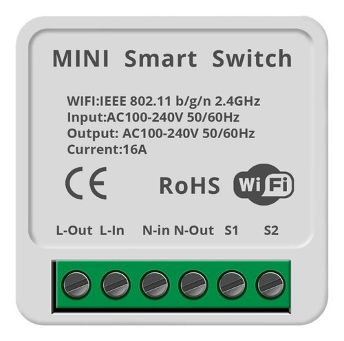 Mini Interruptor Inteligente Wifi App Tuyasmart 
