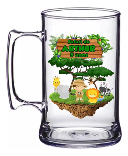 Caneca Chopp Acrílica Personalizada Lembrancinha 20 Unidad.