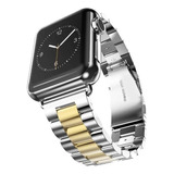 Correa Eslabones Compatible Con Apple Watch Series 3 4 5 6 7