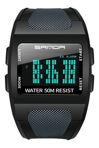 Reloj Digital Led Deportivo Shock Contra Agua Nado 5 Bar Sd