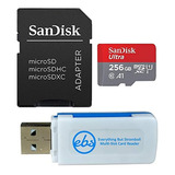 Sandisk - Tarjeta De Memoria Micro Ultra Sdxc De 256 Gb