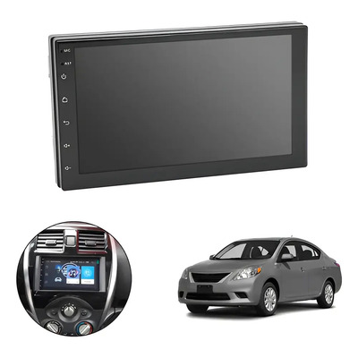 7'' Estereo Pantalla Android Para Nissan Versa March Tiida Negro
