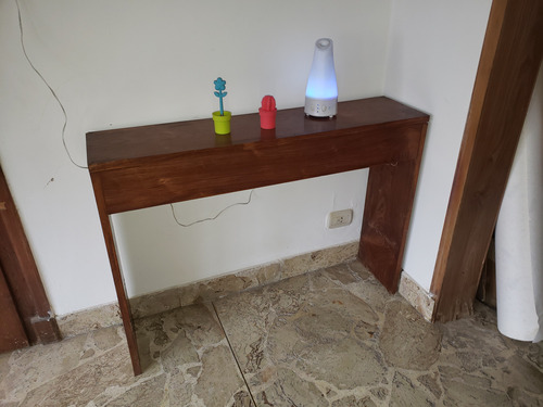 Mesa De Arrime  Recibidor  Enchapado En Roble Con Luz Leer 