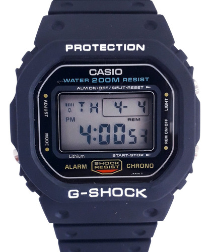 Casio G-shock Antigo Dw-5600c-1v Serie Prata Raro - Ano 1989