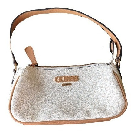 Cartera De Mujer Guess Beige Original