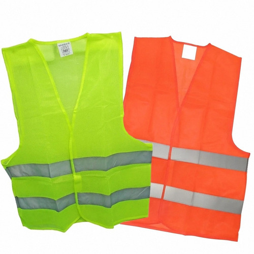 Chaleco Reflectivo Reglamentario Fluo Moto Naranja Amarillo