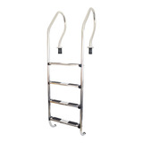 Escalera 4 Peldaños Acero Inox Vulcano Para Piletas Piscina