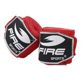 Par De Vendas Fire Sports Box Mma Muay Thai 500cm Boxeo Rojo