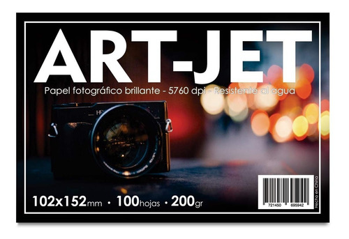 Papel Fotográfico 10x15 Glossy Brillante Art-jet® 100h 200gr