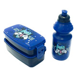 Set Contenedor Doble Botella Pico Niños Colegio Jardin Skora