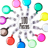 100 Yoyos Porta Credencial Gafetes Indentificacion Colores