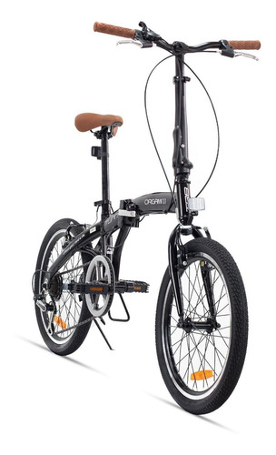 Bicicleta Plegable Rodada 20 Origami 1.1 Color Negro Turbo Tamaño Del Cuadro Chica