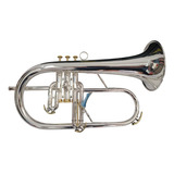 Flugelhorn Hs Musical Hh1 Sib Prateado - Novo - Aceito Troca