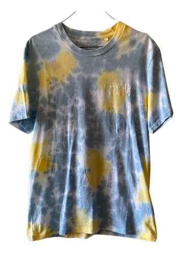 Guess Polera Randy Tie Dye Raise Sun Yellow