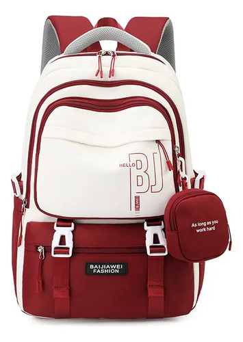 Mochila Infantil De Marca Famosa Baijiawei Con Bolso