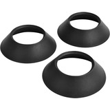 Soporte Para Pelotas De Deporte (3 Pz), Color Negro Mate