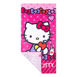 Toalla De Baño Hello Kitty 100% Algodón, Extra Suave Color Rosa