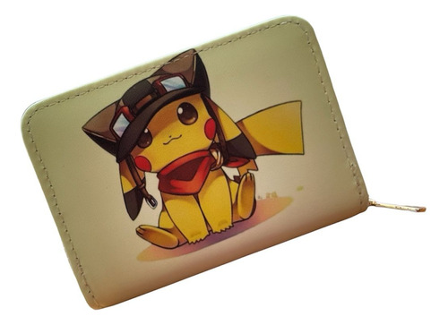 Cartera Tarjetero Pika Pokemon Dibujo Animado Varios Mod. 