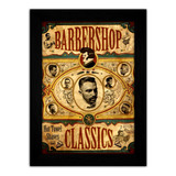 Quadro Decorativo Grande Barber Shop Barbearia Classic Barba