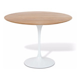 Mesa Jantar Tulipa Saarinen Redonda 130 Cm Madeira Ou Laca