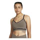 Sostén Dep Ua Seamless Low Long Mujer Café Under Armour