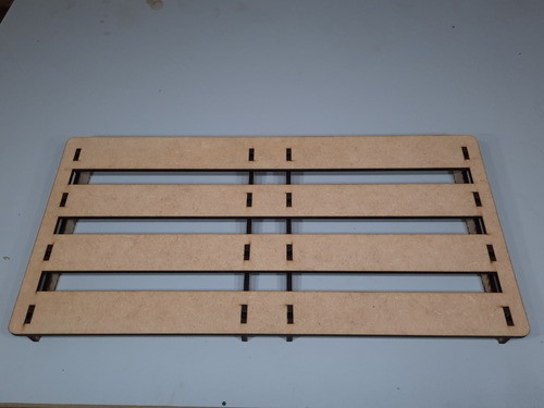 Pedal Board 55x30cm Em Mdf Cru