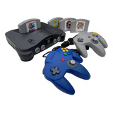 Nintendo 64 Gris Edición Estandar + 2 Juegos A Elección