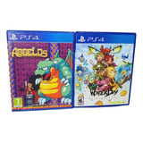 Lote C/ 2 Jogos Aggelos + Wonder Boy Ps4 Físicos