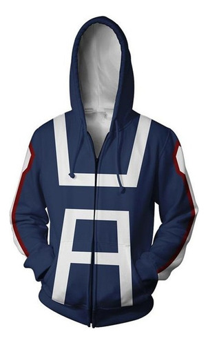 My Hero Academia Ua Sudadera Uniforme Con Cremallera Cosplay