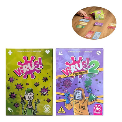 Set De Virus 1 Y Virus 2 Juego De Cartas De Mesa En Español,¡game Factory Virus! Juego De Cartas Para 2 A 6 Jugadores, A Partir De 8 Años. | MercadoLibre