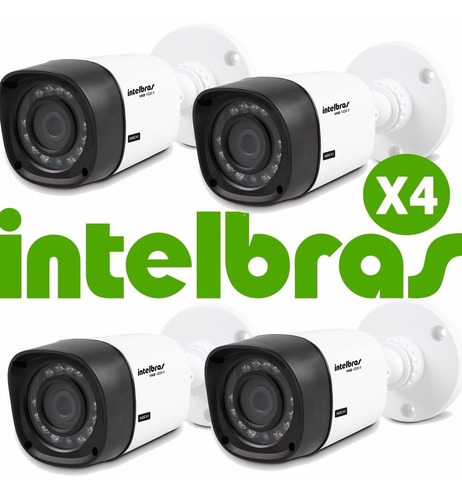 Kit 4 Cameras Intelbras Hdcvi 720p Hd Vhd 1010b