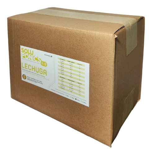 Solucion Nutritiva Lechuga 10,000l Soluponics Hidroponia 