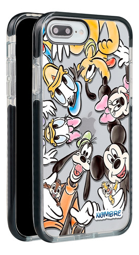 Funda Para iPhone Personajes Disney Clásicos Con Tu Nombre