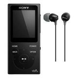 Pack  Walkman Nw-e394 8gb + Auriculares  Mdrex15lp - Negro