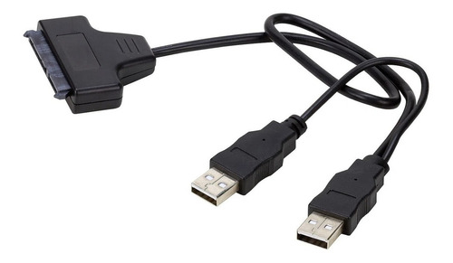 Cable Adaptador Externo Sata A Usb 3.0 2.5 Hd Ssd, Color Negro