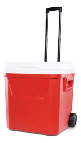 Nevera Hielera Con Ruedas Igloo Laguna 56 Lts 60 Qt Roja