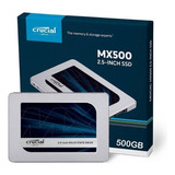 Unidad Ssd Crucial 500gb Ct500mx500ssd1 2.5 Sata3 7mm /v /vc Color Plateado