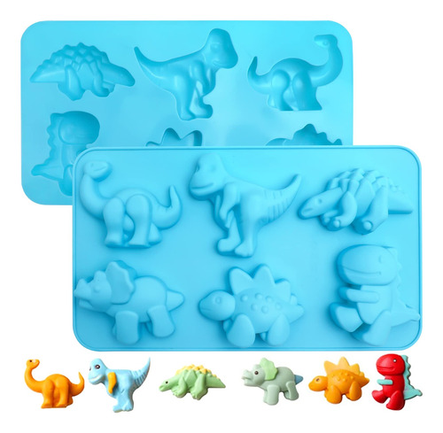 Moldes De Silicona De Dinosaurio, Moldes De Chocolate Con Ca