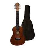 Ukelele Concierto De Madera Spu23 Con Funda Transportable