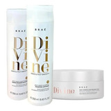  Braé Divine Absolutely Smooth Sh + Cond 250ml + Máscara 200g