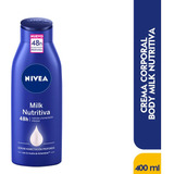 Nivea Milk Nutritiva Humectación Profunda Frasco Con 400 Ml