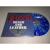 Lp Saxon Denim And Leather 2018 Vinil Novo E Lacrado