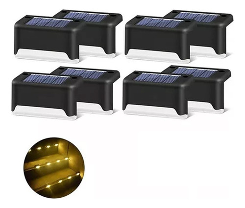 Pack De 8 Luces Solares For Escaleras, Escalones Y Vall E