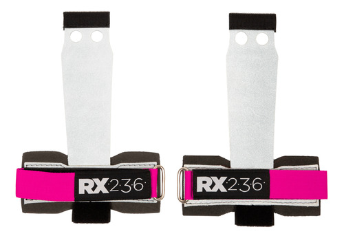 Calleras De Cuero Rx236 Velcro Crossfit Color Rosa 1y2