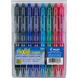 8 Bolígrafos Pilot Frixion Clicker 0.7mm. Surtidos 13285