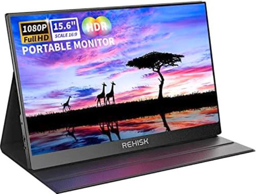 Rehisk Monitor Portátil 15.6 1080p Fhd Usb-c Hdmi Cubierta D